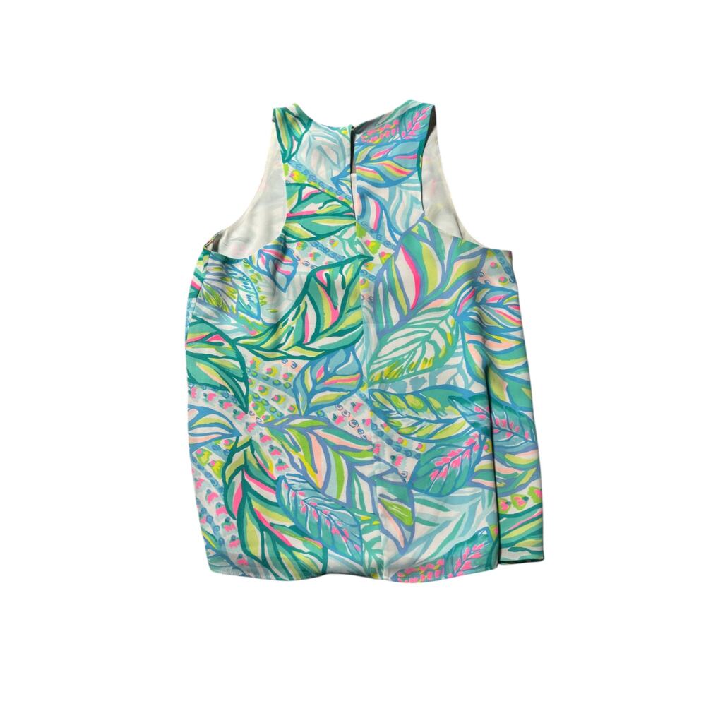 Lilly Pulitzer Lyle Tank Top Women's S Multicolor Maraca My World Tropical Beach - Picture 3 of 8